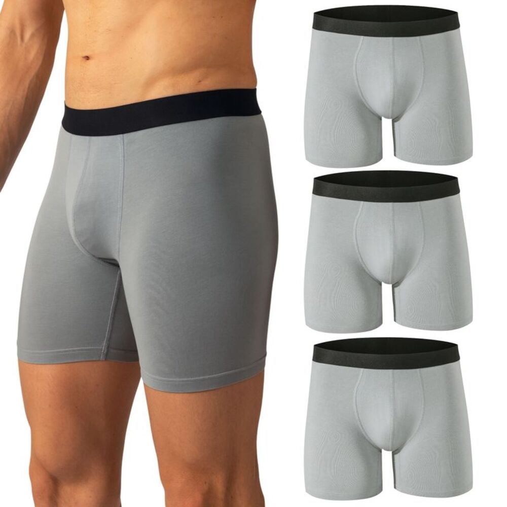Alpine Swiss Mens Boxer Briefs 3 Pack Underwear Breathable Comfortable Trunks